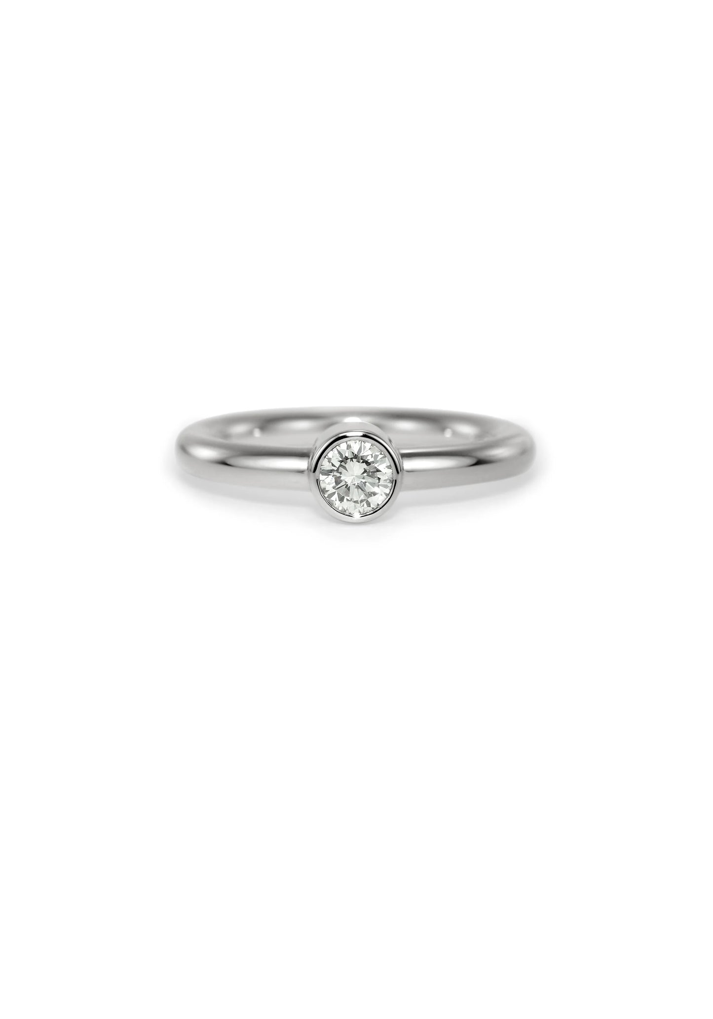 Slice Solitaire Diamond Ring