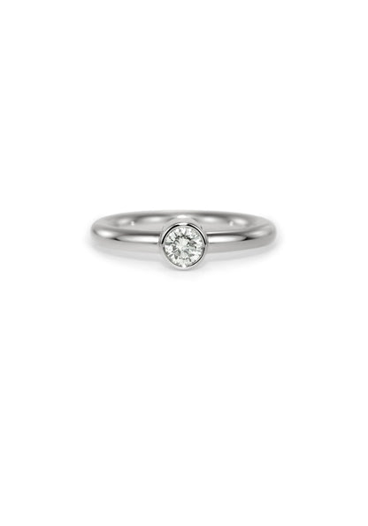 Slice Solitaire Diamond Ring