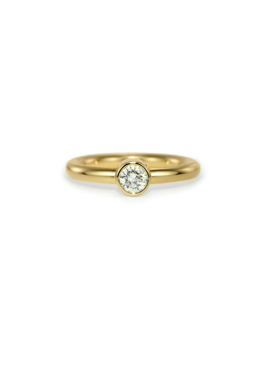 Slice Solitaire Diamond Ring