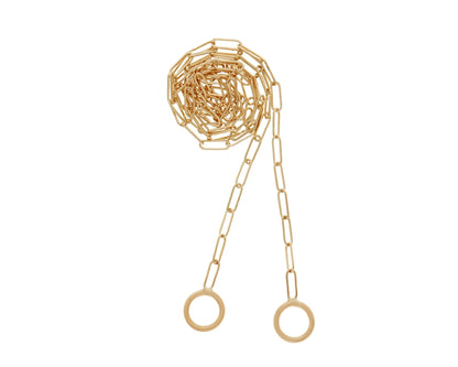 Yellow Gold Square Link Chain - 16''