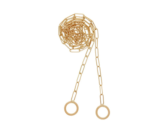 Yellow Gold Square Link Chain - 16''