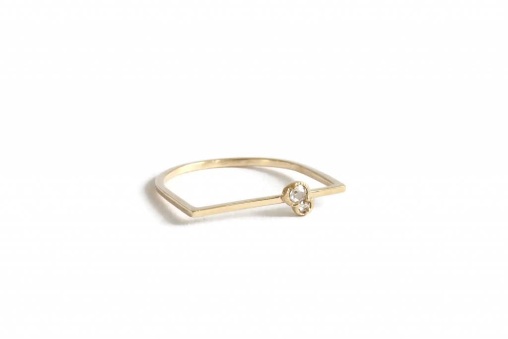 Twin Diamond Ring