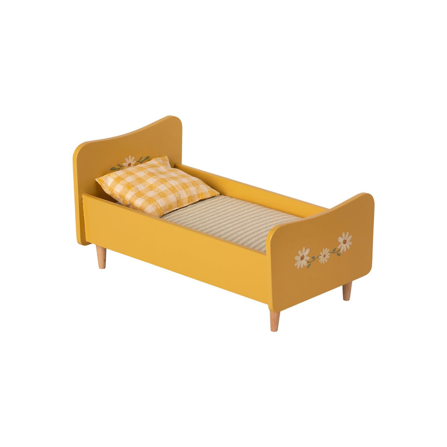 Mini Wooden Bed - Yellow